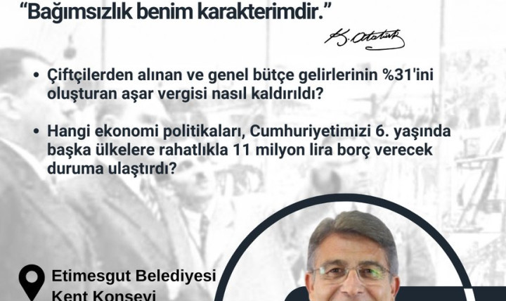 Konferans: Atatürk Modeli Ekonomi